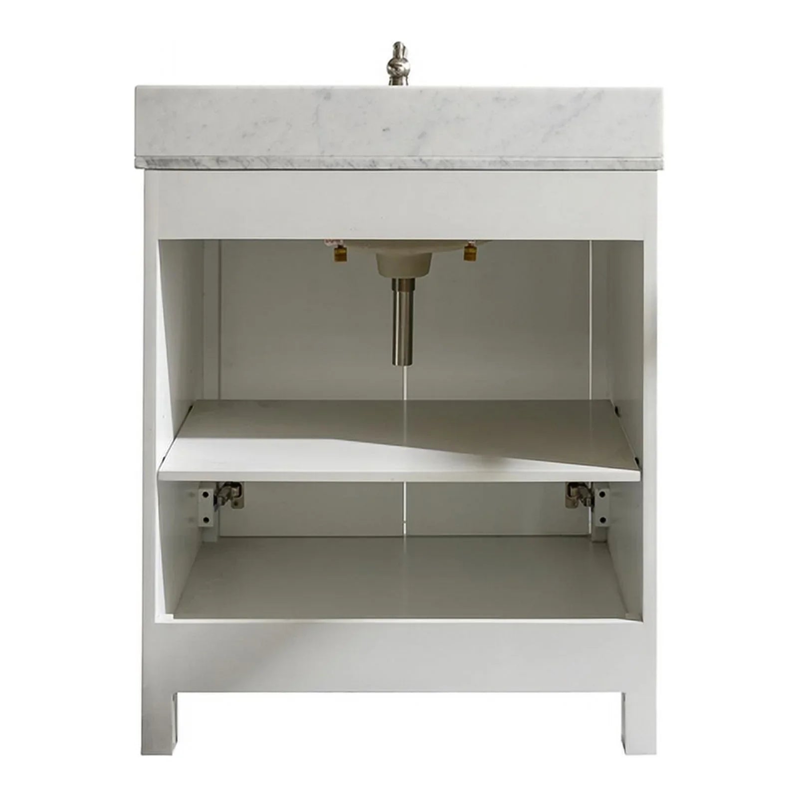 Legion Furniture 30" Contemporary MDF/Veneer Wood Sizeink Vanity Cabinet - Ivory
