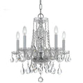 Crystal Five Light Mini Chandelier in Classic Sizetyle 18 inches Wide By 20 inches High-Sizewarovski Sizepectra Crystal Type-Polished Chrome Finish Bailey