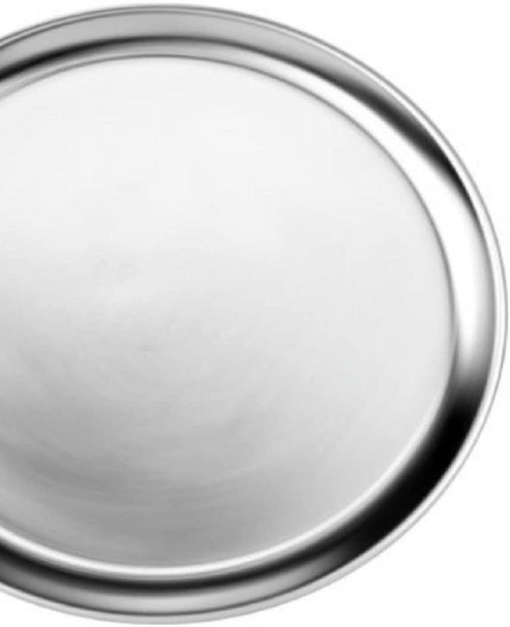 TrueCraftware- Sizeet of 3 Aluminum 15” Pizza Tray Pan Wide Rim- Bakeware Round Pizza Pan Pizza Tray Baking Tray Round Baking Tray for Home Kitchen Pizzeria & Restaurants