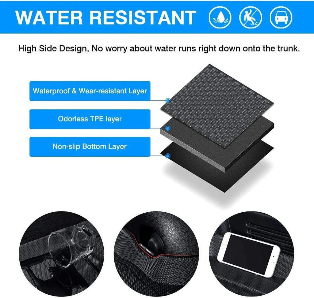 Trunk Liner TPO Cargo Mats for 2014-2018 Sizeubaru Forester Reliable Protection