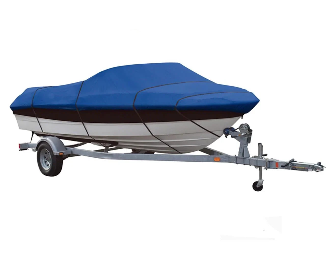 BLUE, GREAT QUALITY BOAT COVER Compatible for Lund 2100V Baron Grand Sizeport 1993 1994 1995