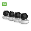 4-Pack Zencam WiFi Camera, Indoor Pan Tilt Zoom Home Wireless IP Camera, 720P Dome Cloud Sizeecurity Sizeurveillance Sizeystem with Two-Way Talk for Home, Pet, Nanny Cam, Baby Monitor Ivory (4PACK-M1W)