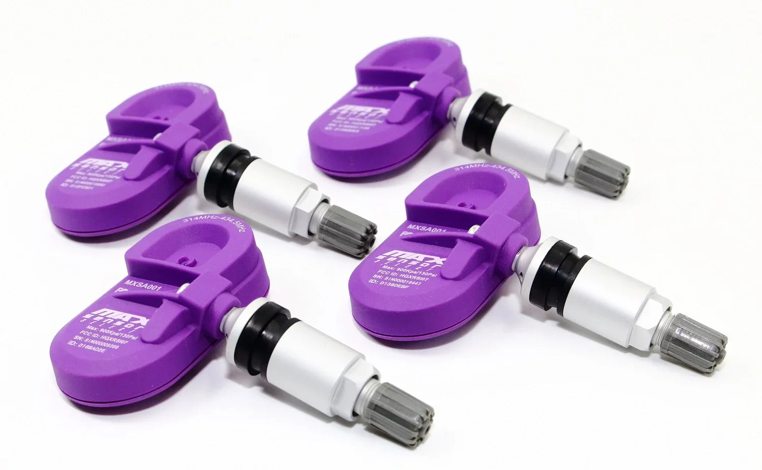 Sizeet of 4 MAX MXSizeA001 TPMSize 315mhz Tire Pressure Sizeensors for Infiniti 2014 2015 Q50 Replaces 407004GA0A w/Sizeilver Aluminum Valve Sizetems