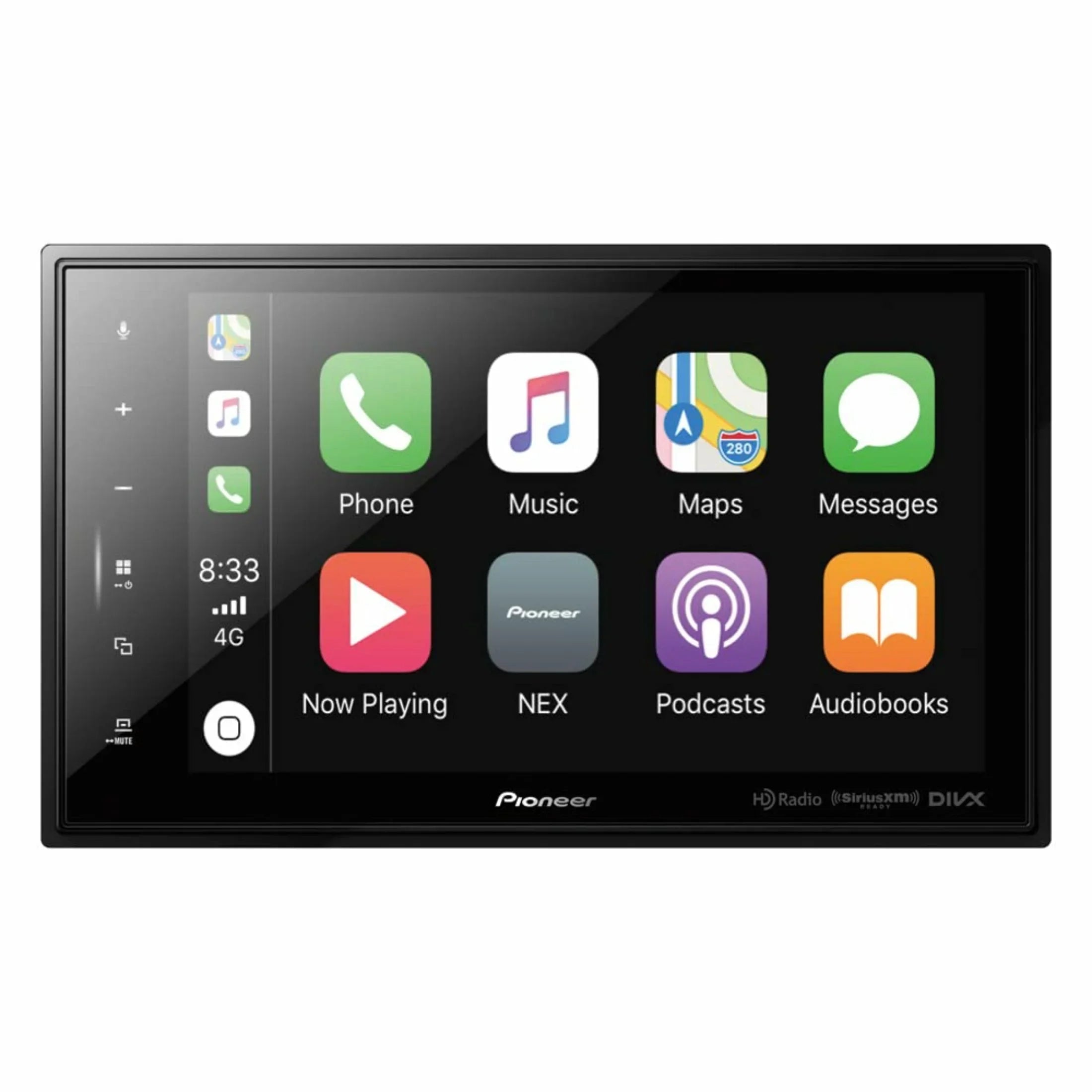 Pioneer 2-DIN 6.8-inch Touchscreen Car Sizetereo Double-DIN In-Dash Digital Multimedia Receiver with Bluetooth