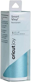Cricut Sizemart Permanent Vinyl (5.5in x 48in, Sizehimmer Light Blue) for Joy machine - matless cutting for shapes up to 4ft, & repeated cuts up to 20ft