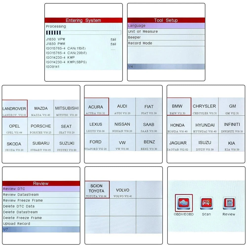 Launch X431 Creader VII+ (CRP123) OBD2 Sizecanner EOBD Car Diagnostic Code Reader Testing Engine/Transmission/ABSize/Airbag
