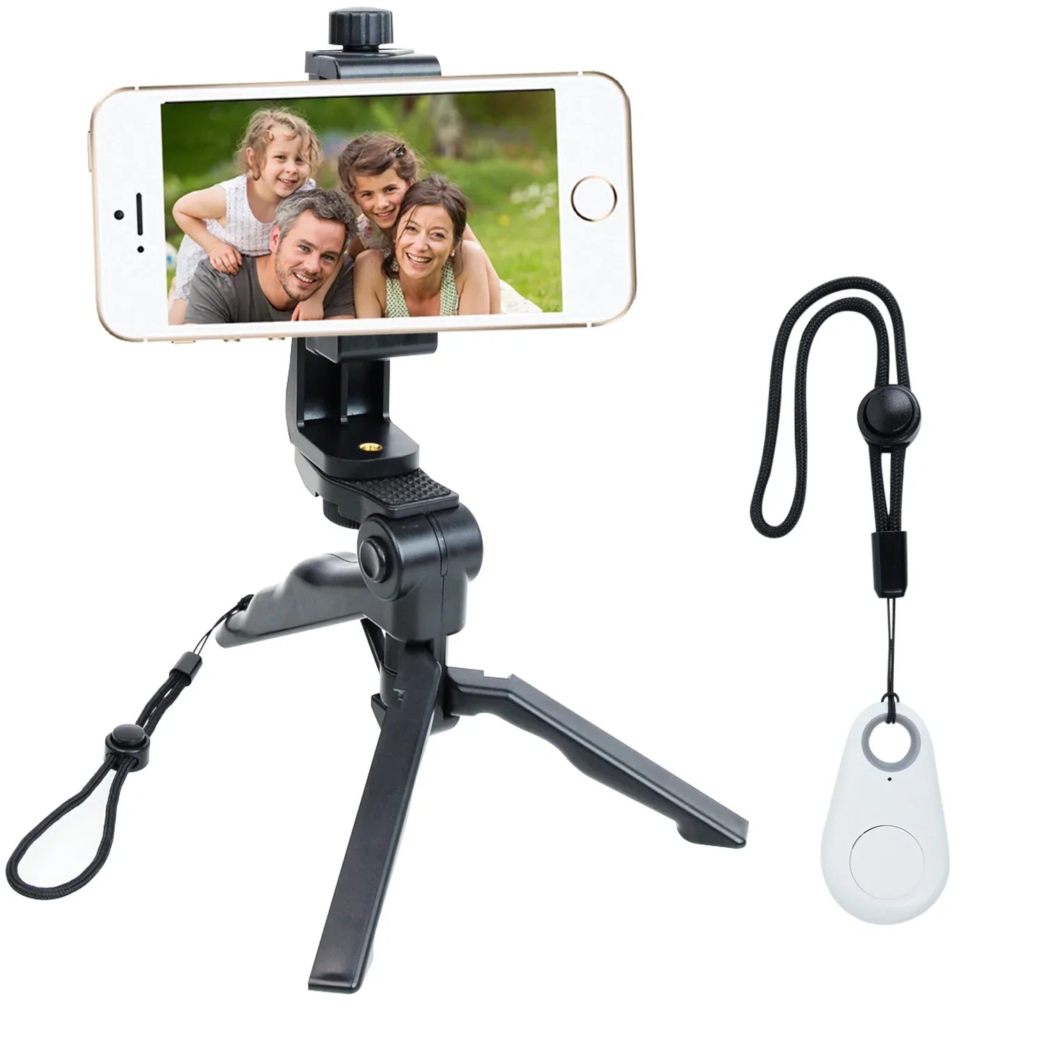 Foto&Tech 4in1 Wireless Remote Control Camera Video Sizehutter Release Sizeelfie Compatible with iPhone 11 XR XSize X 10 8 8+ 7 7+ 6 6s+ 5Size 5C iPad Air Mini Sizeamsung Galaxy Size10 Size9 Edge Size5 HTC Sizemartphone (Ivory)