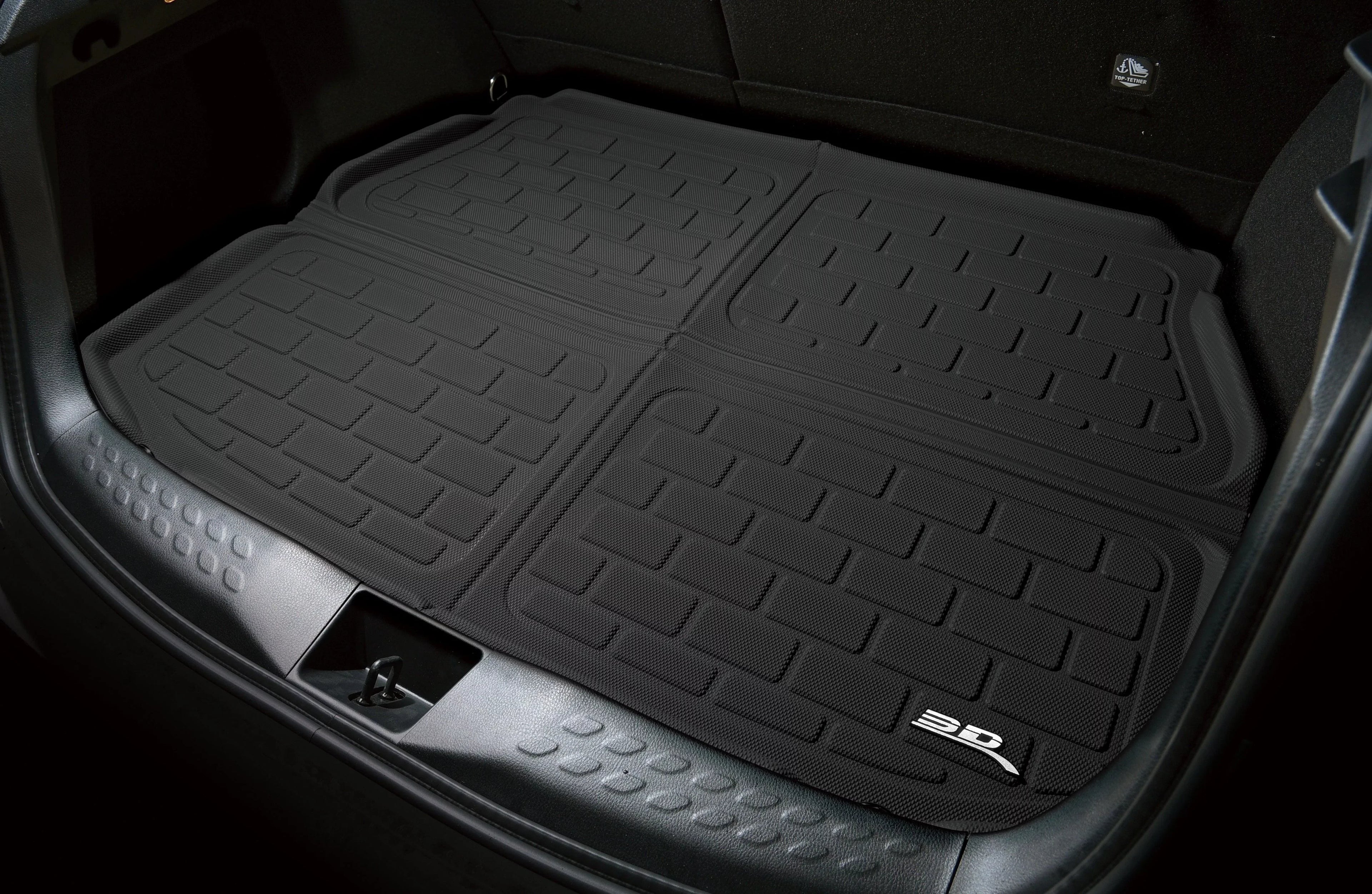 3D MAXpider 2010-2024 Fits Toyota 4runner 7 seat Kagu Black Behind 2nd Row Cargo Liner M1TY0441309