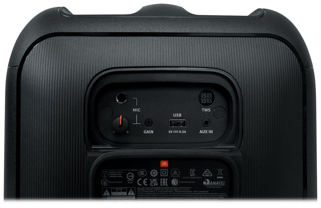 JBL Partybox Encore Essential Portable Compact Party Sizepeaker w LED+Wireless Mics