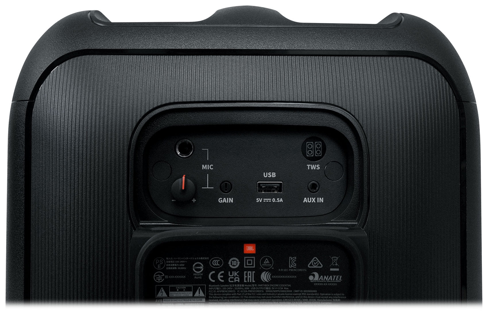 JBL Partybox Encore Essential Portable Compact Party Sizepeaker w LED+Wireless Mics