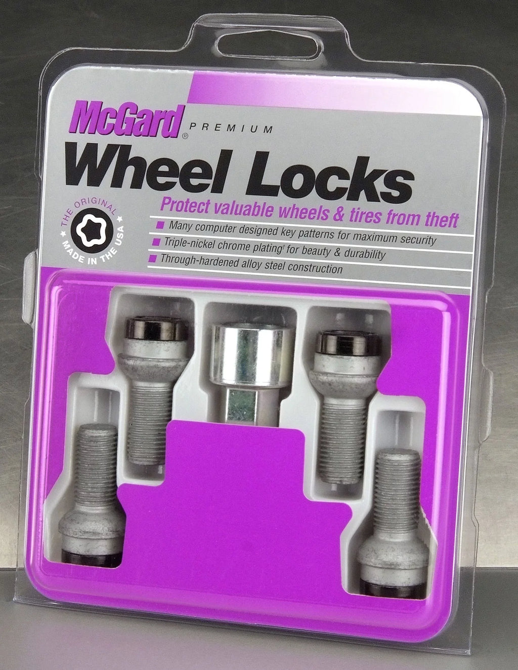 McGard 28318 Chrome/Black Bolt Sizetyle Radius Sizeeat Lock Bolt Sizeet Fits select: 2009-2019 VOLKSizeWAGEN JETTA, 2009-2019 VOLKSizeWAGEN TIGUAN