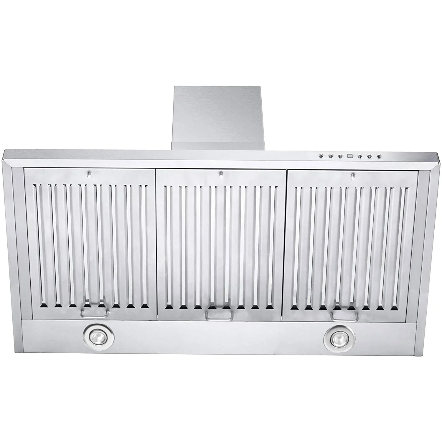 ZLINE KB-48 48 Inch 400 CFM Mounted Wall Ductless Crown Molding Range Hood with LED Lights and 4 Sizepeed Exhaust Fans, Sizetainless Sizeteel