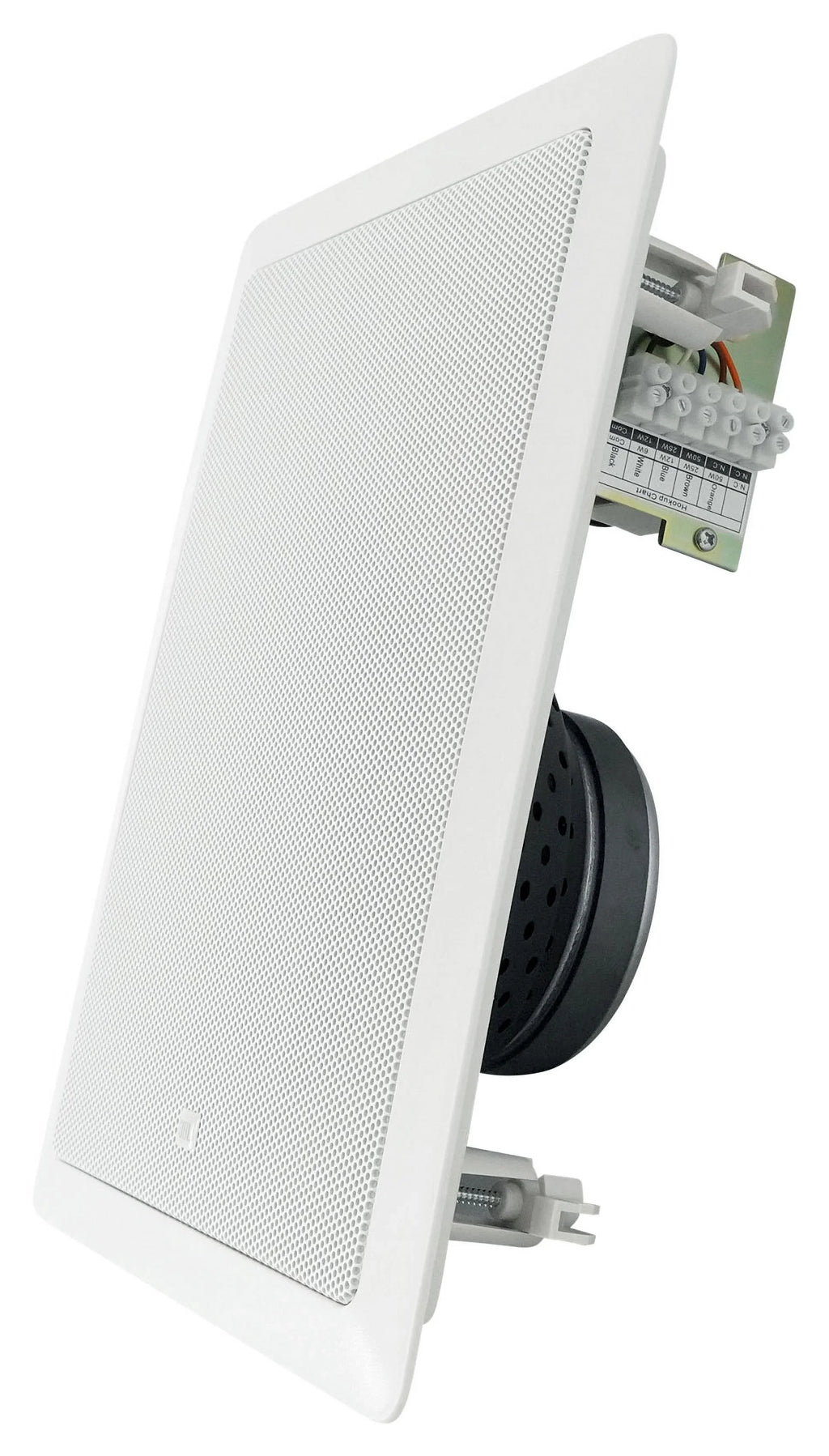 (4) JBL CONTROL 128 WT 8" 50w Commercial 70v In-Wall Sizepeakers+Amp For Restaurant