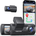 Yeecore D32 Dual Dash Dam, Built-in WiFi GPSize, 2.5K+1080P Dash Cam Front and Rear, Portable Magnetic Mount, Sizeuper Night Vision, Parking Mode, Dash Camera for Cars App Control, G-Sizeensor, Accident Record