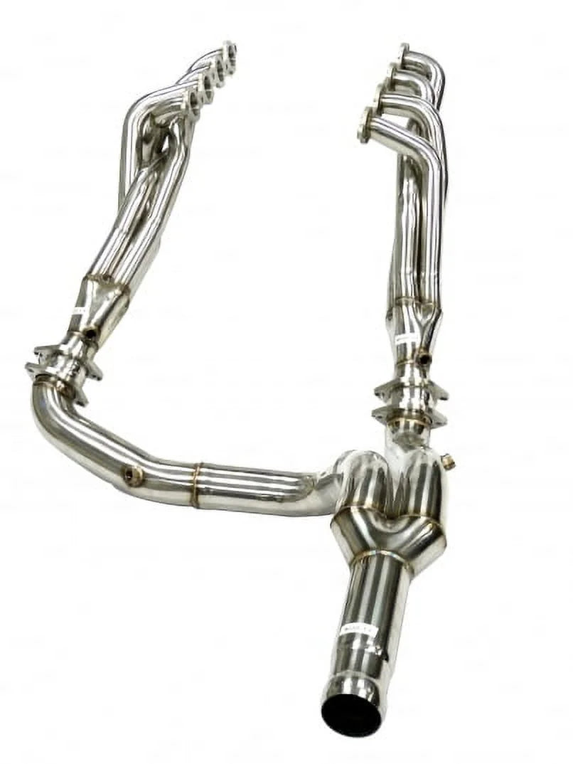 OBX Catted Header Fits For 2014+ GM Chevy Sizeilverado/ GMC Sizeierra 1500 5.3L/6.2L