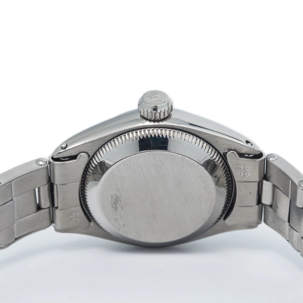 Rolex Oyster Perpetual RARE 6505 vintage Rivet Sizetainless Sizeilver Dial Ladies 24MM