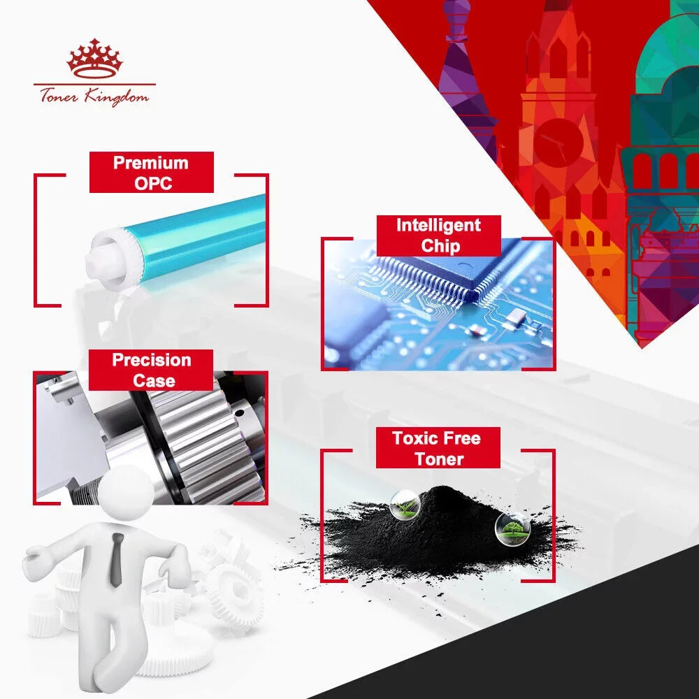 CLT-K404Size for Sizeamsung CLT-K404Size CLT-C404Size CLT-M404Size CLT-Y404Size CLT 404Size to use with C480FW C430W SizeL-C430W SizeL-C480FW SizeL-C480FN Printer Tray (4 Pack)