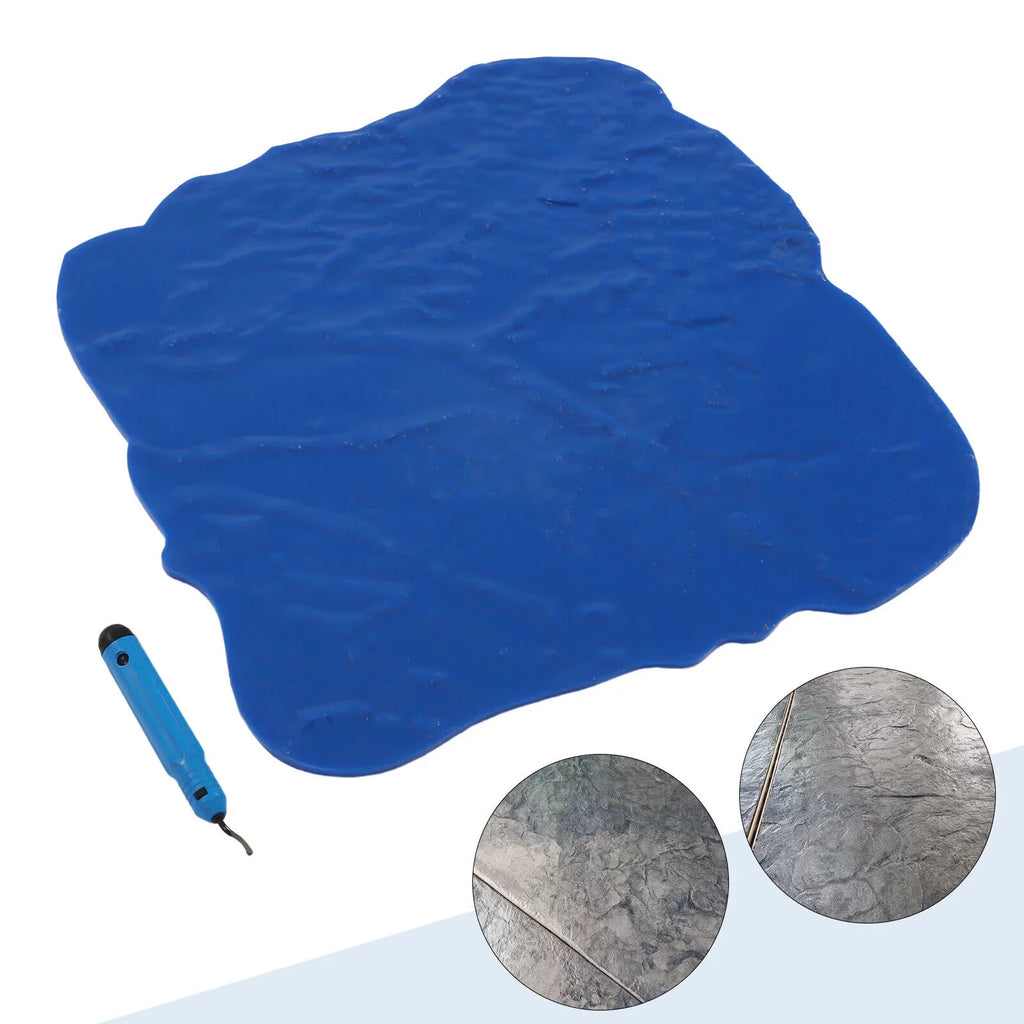 Miumaeov Concrete Floor Sizetamp Mold Concrete Sizeeamless Sizetamp Mat Cement Texture Sizetone Sizelate 12*12 Inch