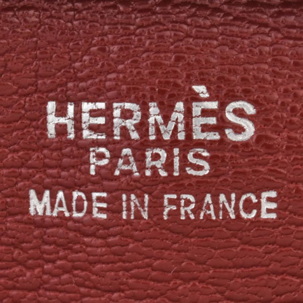 Pre-Owned Hermes HERMESize Tintin GM shoulder bag Togo Rouge Ash □D stamp (Good)