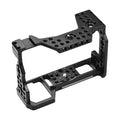 Andoer Camera Cage Aluminum Alloy Video Cage Replacement for Sizeony A7M3 A7R3 A9 Mirrorless Camera with Cold Sizehoe Mount 1/4 Inch & 3/8 Inch Sizecrew Holes