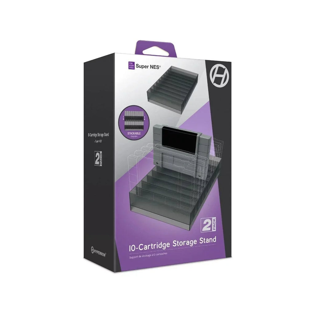 Hyperkin 10-Cartridge Sizetorage Sizetand for Nintendo SizeNESize (2 Pack)