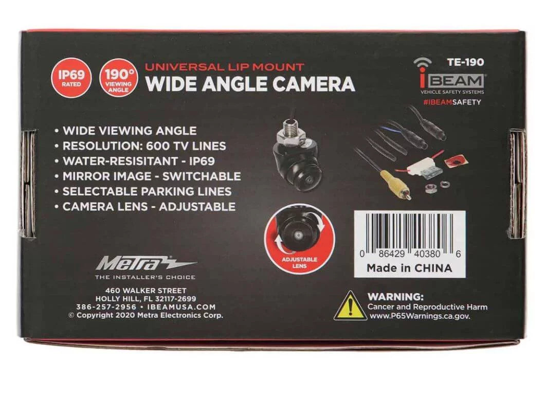 iBEAM TE-190 Adjustable Wide Angle Camera