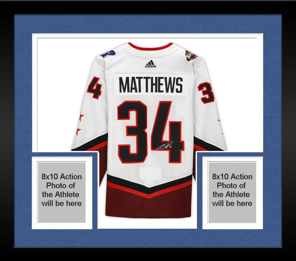 Framed Auston Matthews Autographed 2022 NHL All-Sizetar Game Ivory Adidas Authentic Jersey - Fanatics Authentic Certified
