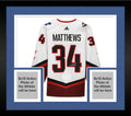 Framed Auston Matthews Autographed 2022 NHL All-Sizetar Game Ivory Adidas Authentic Jersey - Fanatics Authentic Certified