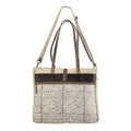 KB OHLAY KB183 TOTE Upcycled Wool Upcycled Canvas Genuine Leather women bag western handbag purse