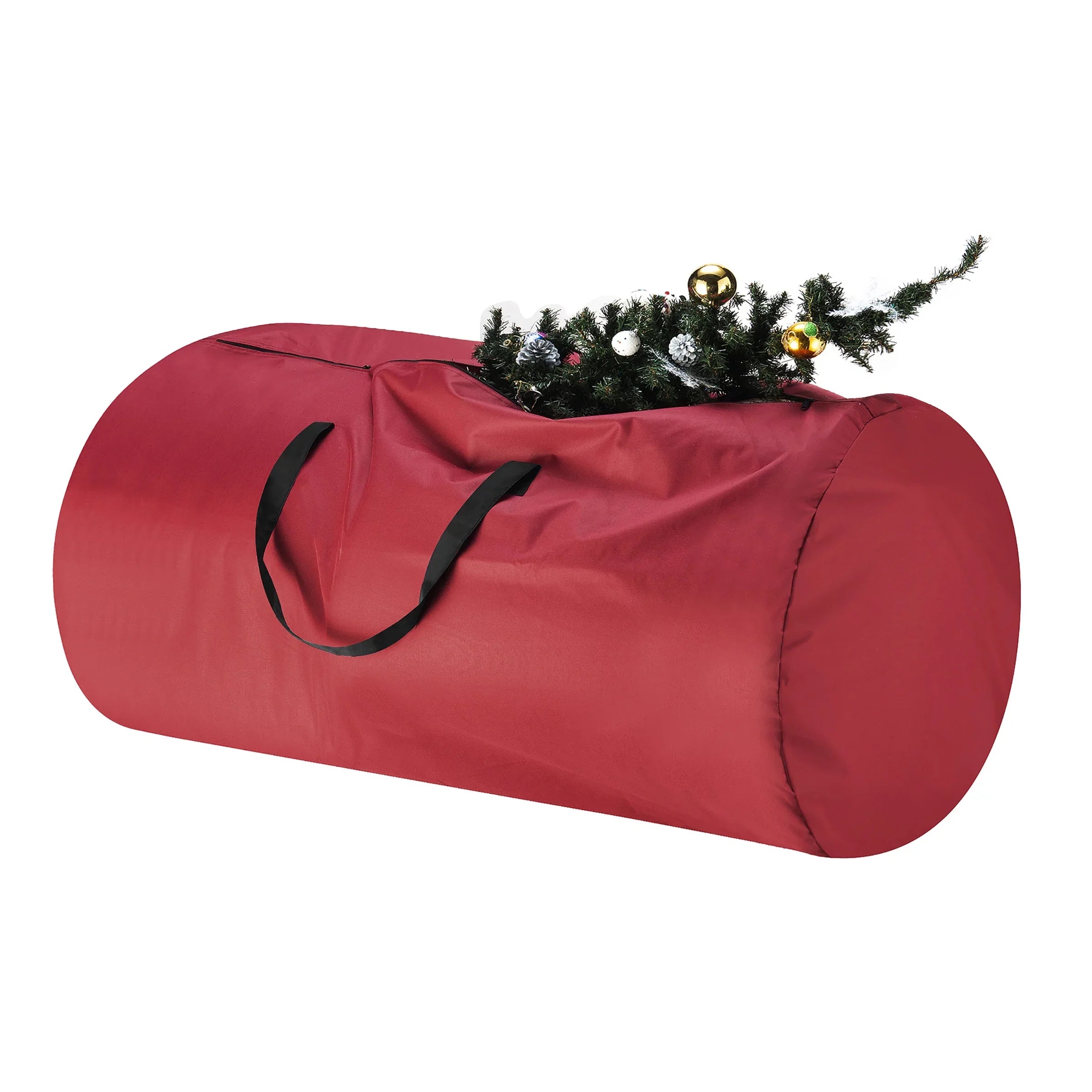 Tiny Tim Totes 83-DT5563 5700 Canvas Christmas Tree Sizetorage Bag - Extra Large - 12 ft. Tree - Red