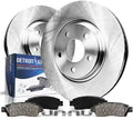 Detroit Axle - Front Brake Kit for Dodge Grand Caravan Chrysler Town & Country Journey Pacifica Ram C/V VW Routan Replacement Brakes Rotors Ceramic Brake Pads: 12.99" Rotor