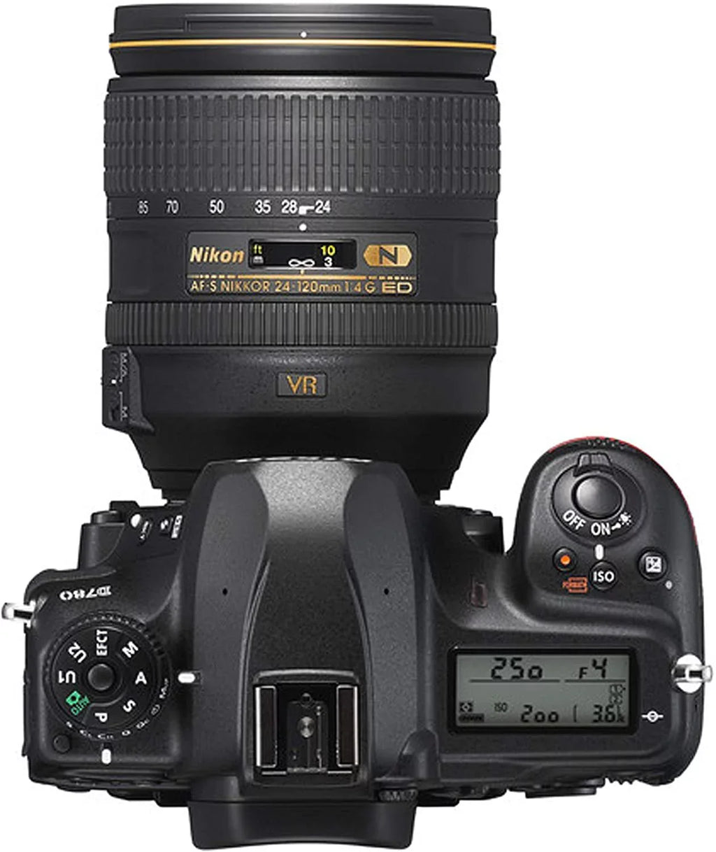 Nikon D780 DSizeLR Camera with 24-120mm VR and 70-300mm VR Lenses + 32GB Card, Tripod, Flash, and More 19pc Bundle