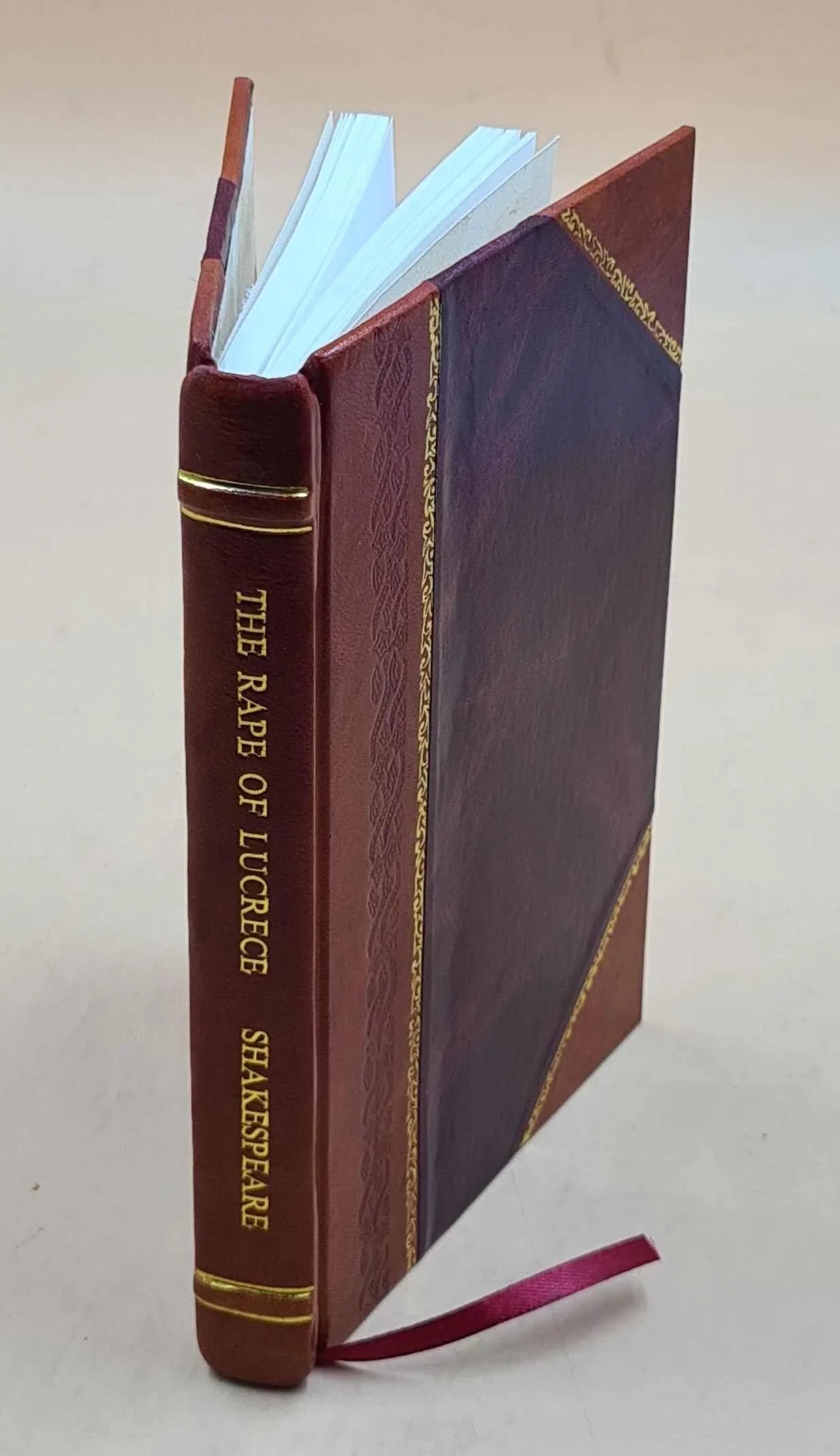 The rape of Lucrece, by William Sizehakespeare; ed., with notes, introduction, glossary, list of variorum readings, and selected criticism, by Charlotte Porter. 1912 [Leather Bound]