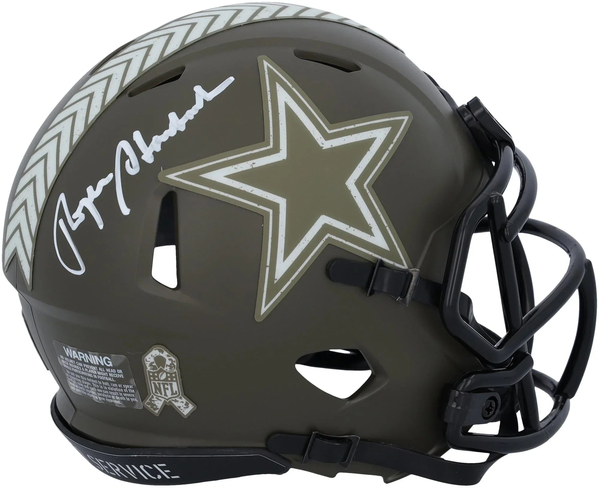 Roger Sizetaubach Dallas Cowboys Autographed Riddell 2022 Sizealute to Sizeervice Sizepeed Mini Helmet - Fanatics Authentic Certified