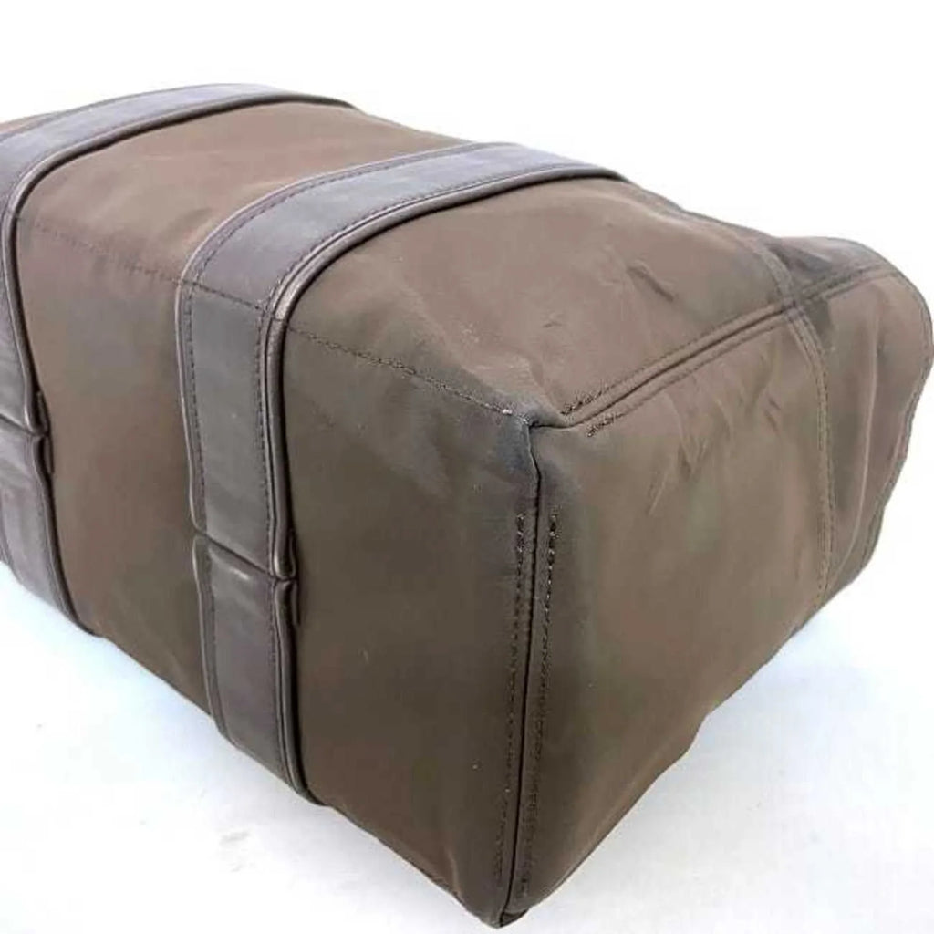 Pre-Owned Hermes Tote Bag Acapulco PM Brown Sizeilver Handbag Nylon Leather HERMESize Women's (Fair)