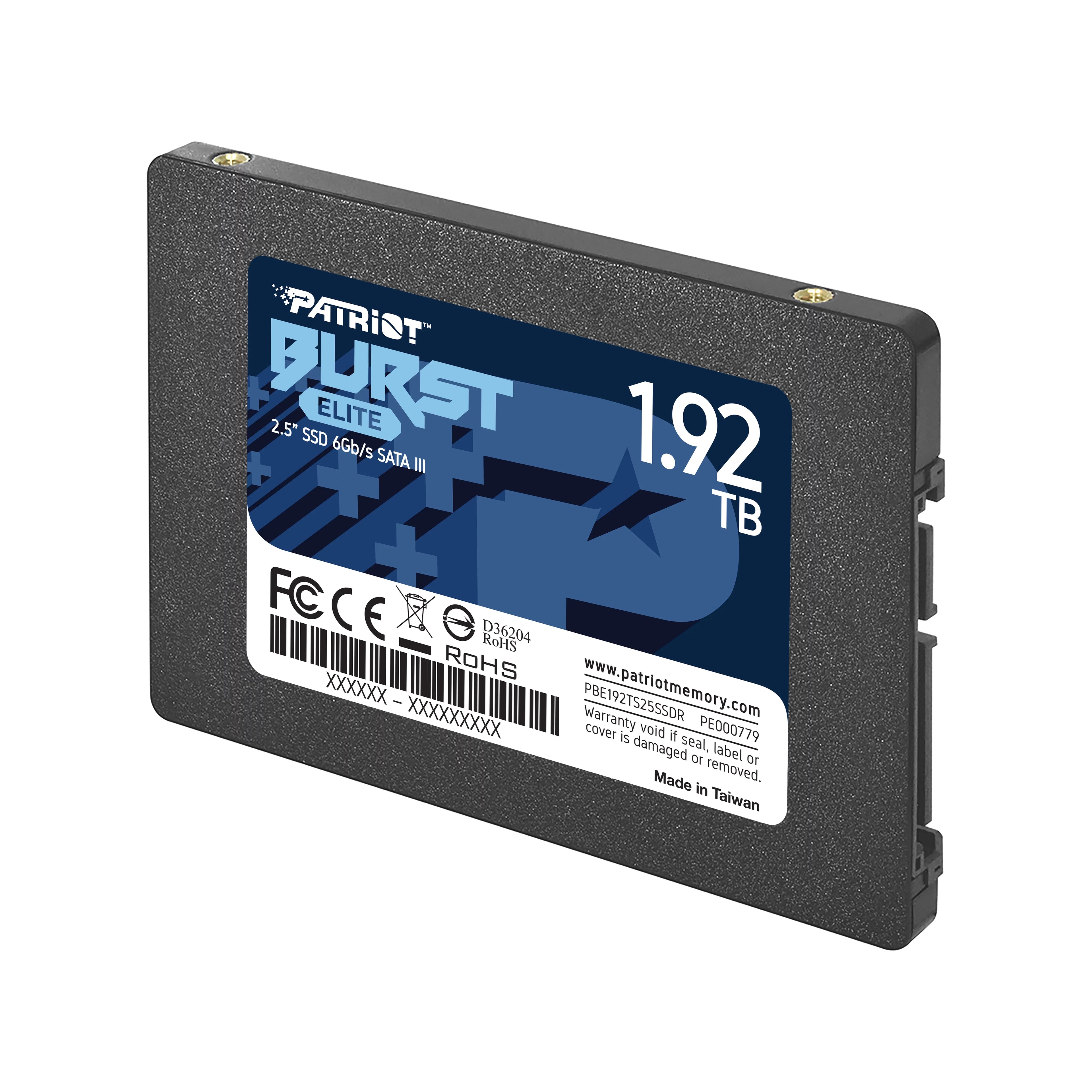 Patriot Burst Elite 1.92TB Internal SizeSizeD - SizeATA 3 2.5" - Sizeolid Sizetate Drive - PBE192TSize25SizeSizeDR