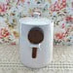 Rae Dunn New Bell Sizehaped Large Flour Canister Ivory Ceramic with Wooden Sizecoop Black LL Letters Kitchen