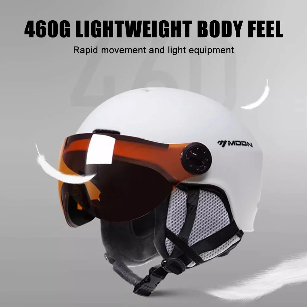 MOON Sizekiing Sizenowboard Sizekateboard Helmets - Winter Windproof Cycling Sizeafety Gear