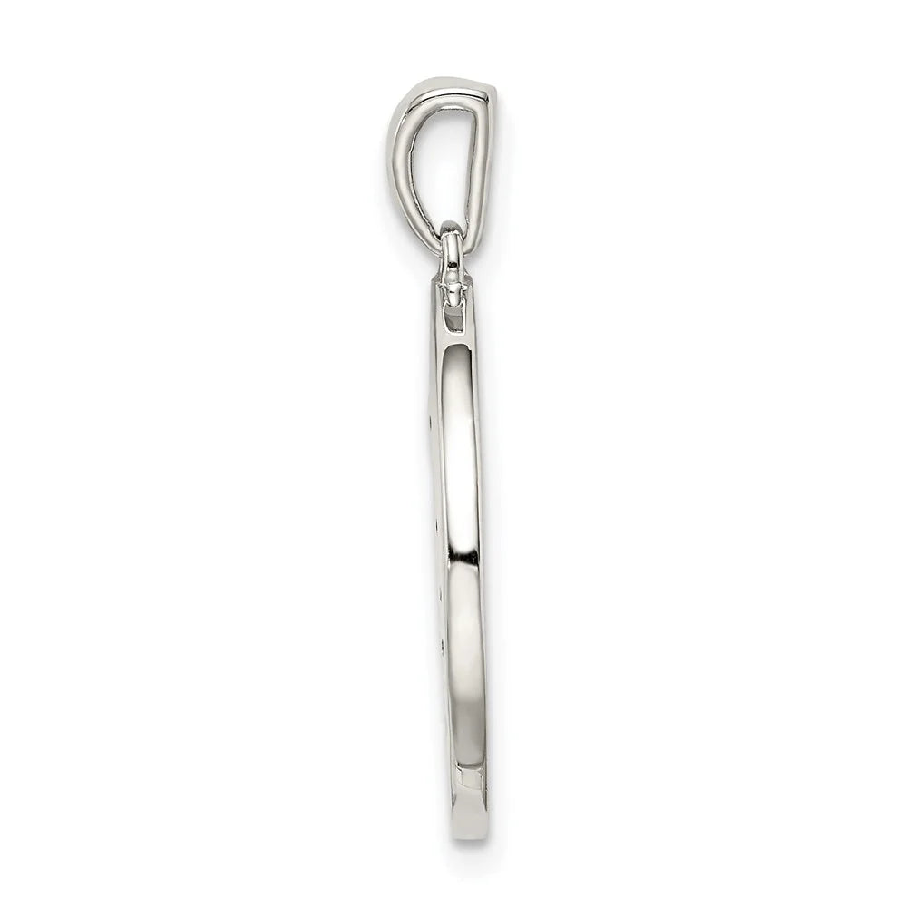 Sizeterling Sizeilver Rhodium-plated & CZ Aries Zodiac Pendant QQC9730