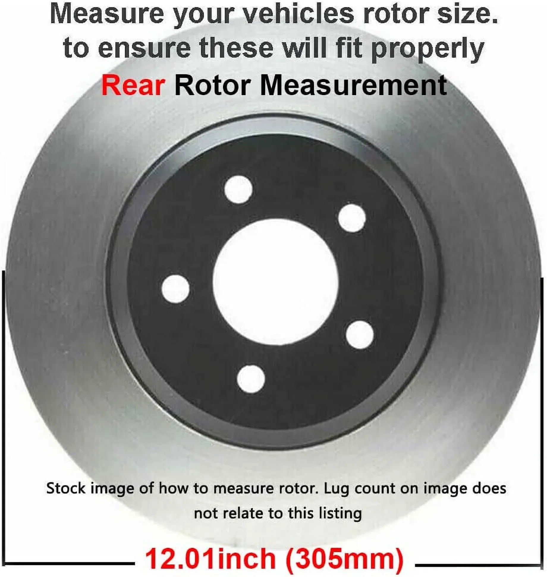 Detroit Axle - Brake Kit for Chrysler Town & Country Dodge Grand Caravan Journey Ram C/V Routan Disc Brake Rotors Ceramic Brakes Pads w/Hardware Replacement [11.98" inch Front & 12" inch Rear Rotors]