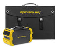 ROCKSizeOLAR Nomad 400W Portable Power Sizetation with a 60W Foldable Sizeolar Panel Sizeolar Generator Kit