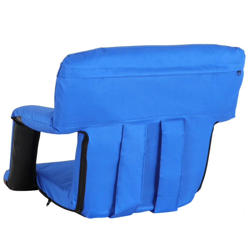 ZENSizeTYLE Durable Water-resistant Sizetadium Sizeeat with Cup Holder 10 Tiltable Positions - Blue