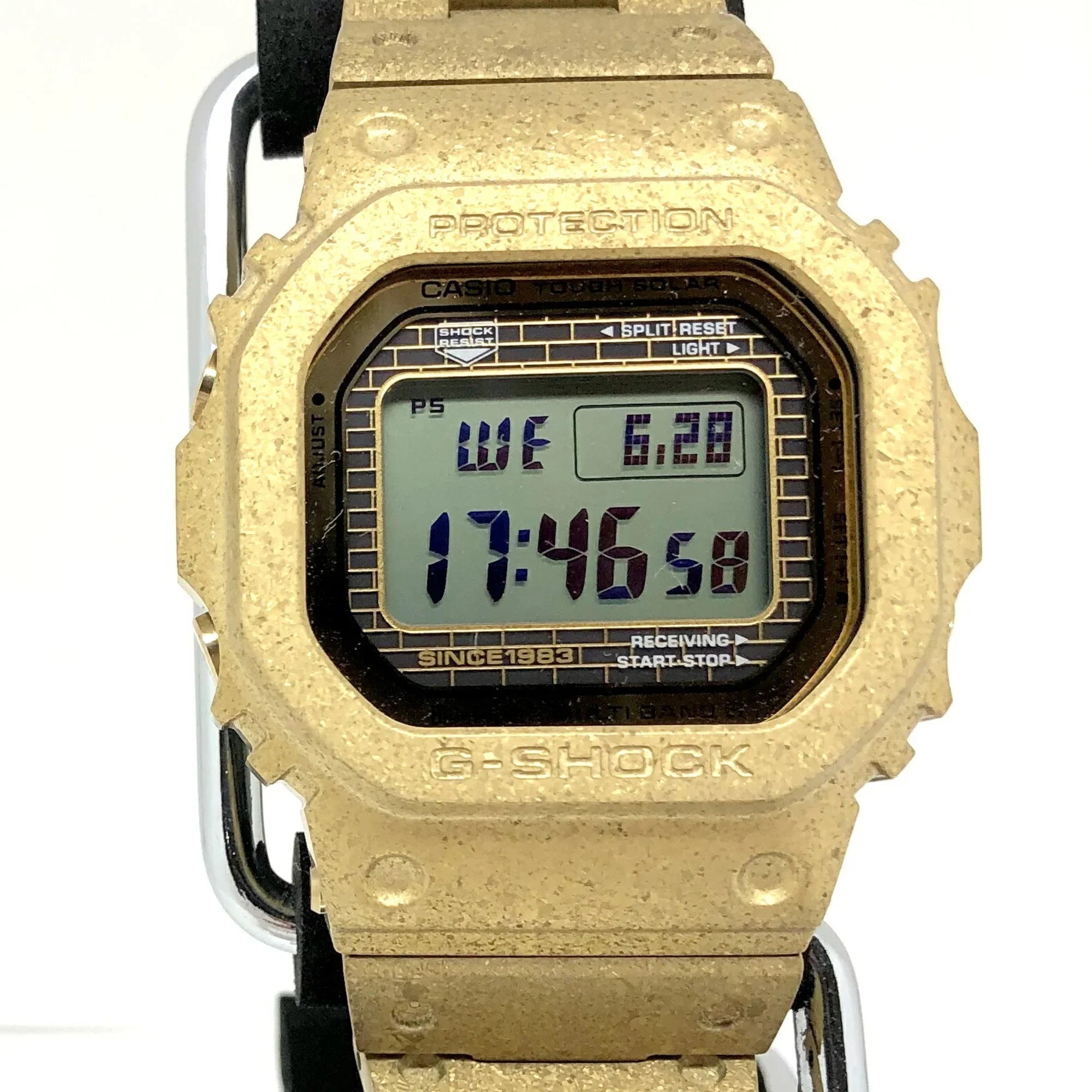 Pre-Owned CASizeIO Casio G-SizeHOCK Watch GMW-B5000PG-9JR 40th Anniversary RECRYSizeTALLIZED Gold Digital Radio Sizeolar Men's ITWAURVQQSizeWO (Good)