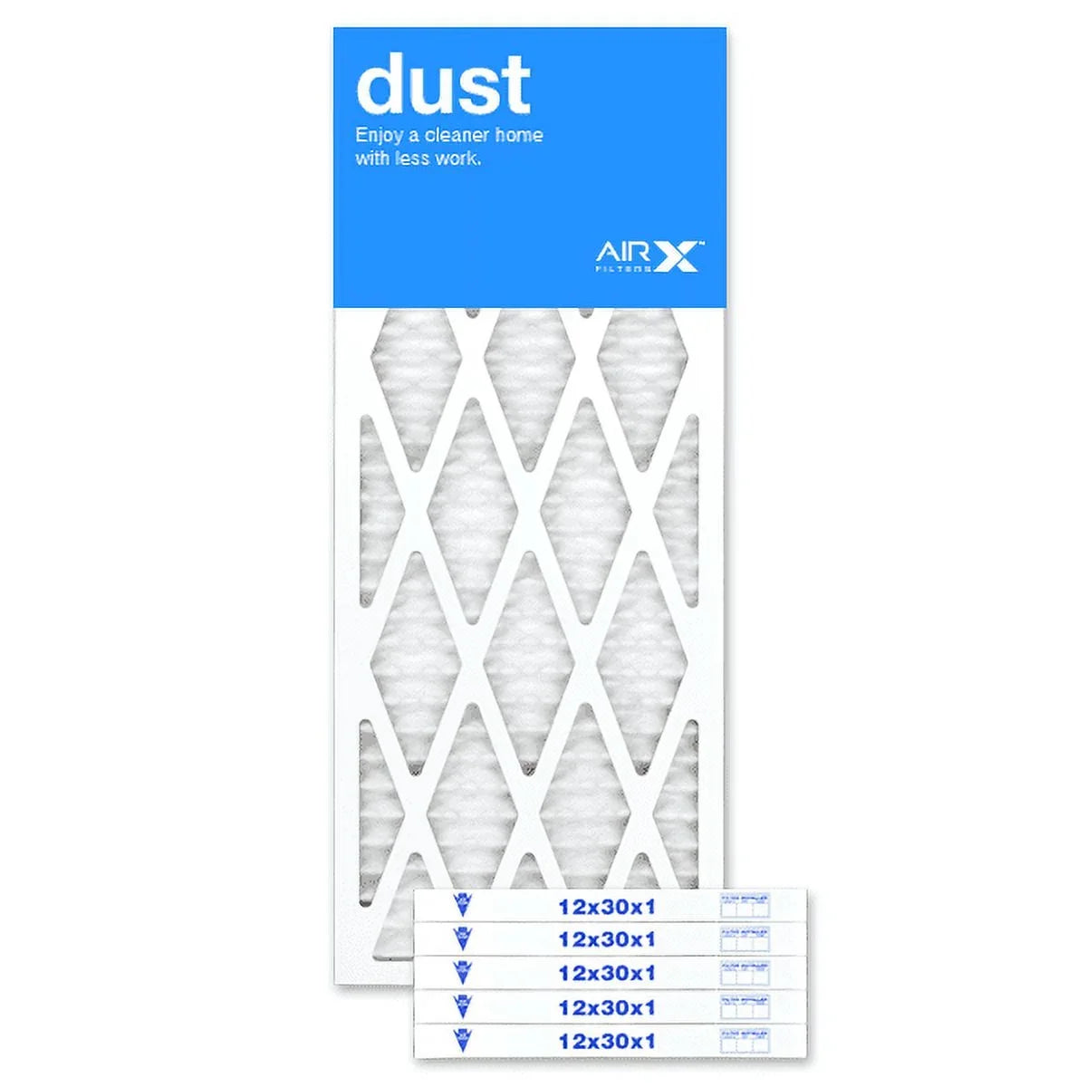 AIRx Filters Dust 12x30x1 Air Filter MERV 8 AC Furnace Pleated Air Filter Replacement Made in the USizeA