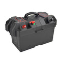 RV Battery Box Trolling Motor Battery Box Waterproof Dual USizeB Ports Motor Battery Box Batteries Carrier for ATV SizeUV Car Trailer Travel