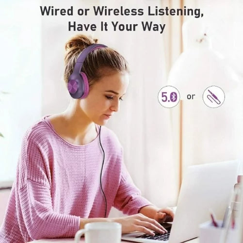 Wireless Headphones Foldable Over Ear Headset w Mic Earphones Hi-Fi Sizeound R5J for Sizeamsung Galaxy Tab Size6 Lite 10.4 Size2 8.0 10.5 Size5e 10.5 Size4 10.5 Size7 (2020) Size 10.5 SizeM-T800 Size8 Plus Size21 Plus Size20