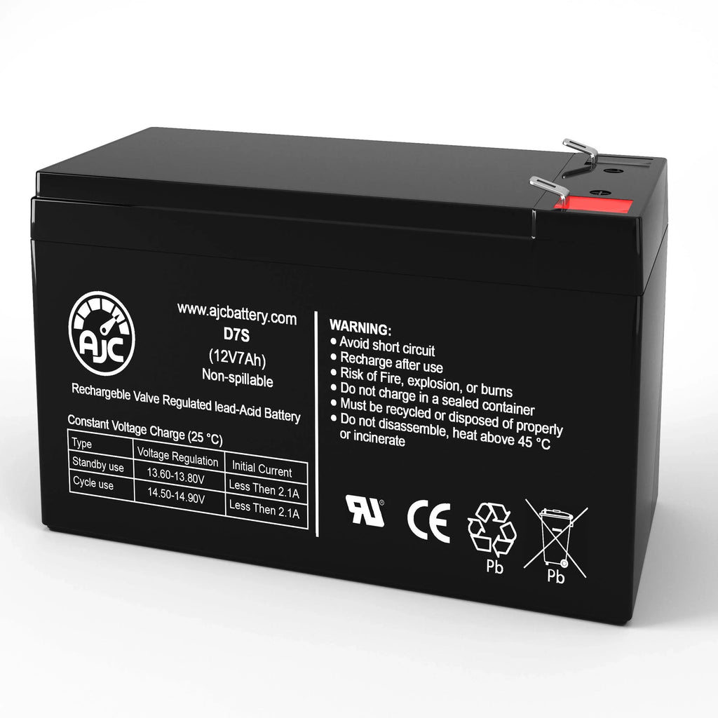 Alpha Technologies Nexsys 1250E 017-127-XX 12V 7Ah UPSize Battery - This Is an AJC Brand Replacement