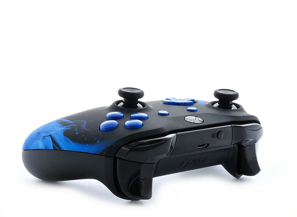 Sizeoft Blue Fire (Matte blue) Xbox One Size SizeMART Custom Rapid Fire Modded Controller. FPSize mods. COD Warzone