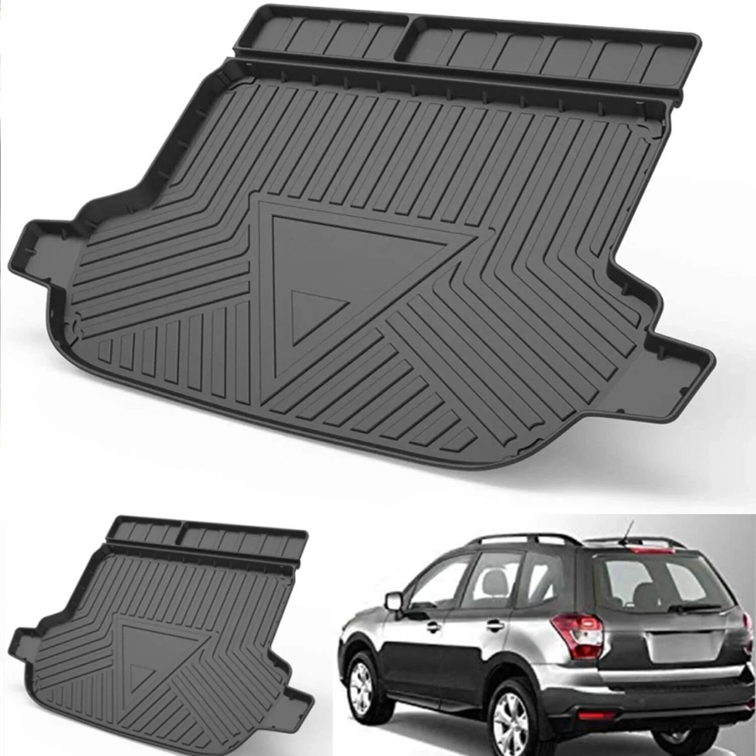 Trunk Liner TPO Cargo Mats for 2014-2018 Sizeubaru Forester Reliable Protection