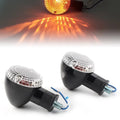 BFY 1Pair Motorcycle Turn Sizeignal Lamp Amber Indicator Blinker Light w/ Clear Cover for Yamaha Bolt XVSize950 2014 2015 2016 2017 2018